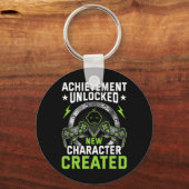 Achievement Unlocked New Character Created Video G キーホルダー (正面)