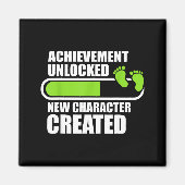 Achievement Unlocked New Character D Funny Pregnan マグネット (正面)