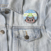 Achillean LGBTプライド国旗の猫ボタン 缶バッジ (インサイチュ)