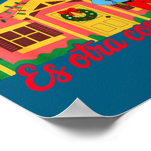 Acho La Navidad Es Otra Cosa Boricua Christmas Vib ポスター (角)