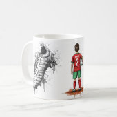 Achraf Hakimi Morocco National Team Mug, Football  コーヒーマグカップ (正面左)