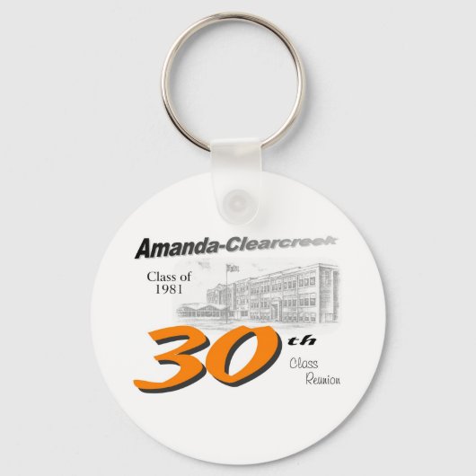 ACHS 30thクラスの懇親会ロゴ キーホルダー (正面)