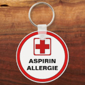 Achtung - Aspirin Allergie キーホルダー (正面)