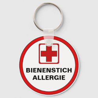 Achtung - Bienenstich Allergie キーホルダー