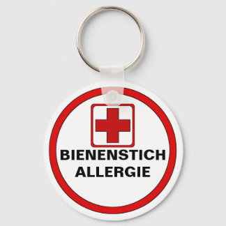 Achtung - Bienenstich Allergie キーホルダー