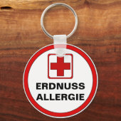 Achtung - ERDNUSS Allergie キーホルダー (正面)