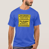 Achtung Lebensgefahr! 、ベルリンの壁、ドイツ印 Tシャツ (正面)