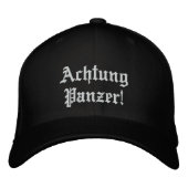 Achtung Panzer! Cap/Hat 刺繍入りキャップ (正面)