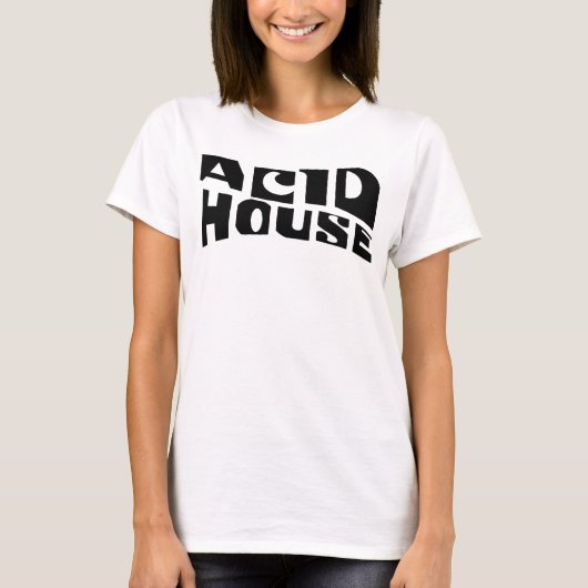 Acid House music logo design Tシャツ (正面)