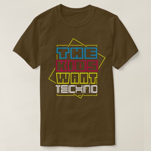 Acid Techno Music Electronic Techno Dance Fan  Tシャツ (デザイン正面)