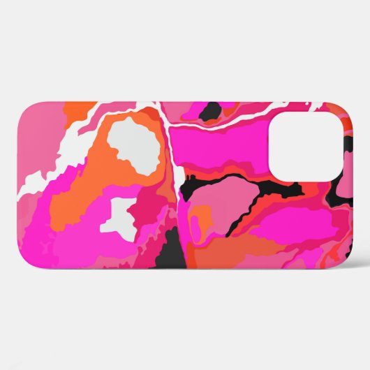 Acid Vivid Digital Psychedelic Bright Background.  Case-Mate iPhoneケース (裏面 (横))