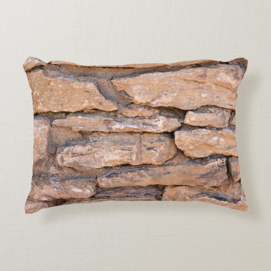 Acient brick wall. Grunge brick wall background. B アクセントクッション (正面)