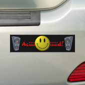Aciiiiiiid! バンパーステッカー (車上)
