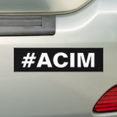 #ACIMのバンパーステッカー バンパーステッカー (車上)