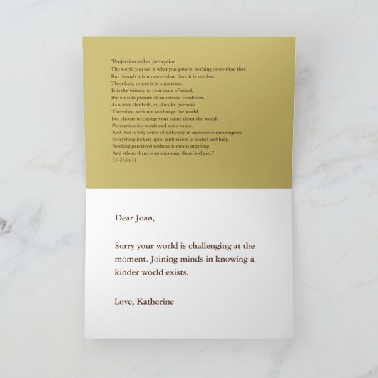 ACIMカード世界を変えないようにしよう カード (内部)