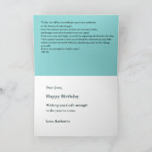 ACIM誕生日カード神は私の強みである カード (内部)