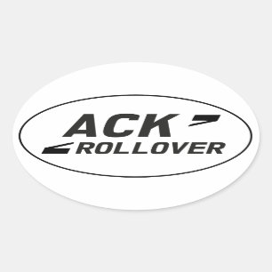 ACK楕円 楕円形シール
