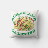 Ackee and Saltfish Codジャマイカカリブの食品 クッション (正面)