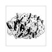 Ackee and Saltfish Codジャマイカカリブの食品 ラバースタンプ (インプリント)