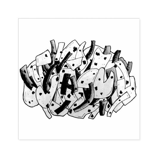 Ackee and Saltfish Codジャマイカカリブの食品 ラバースタンプ (インプリント)