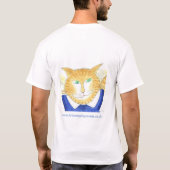 Ackerの詐取の捧げ物のTシャツ猫のジャズバンド Tシャツ (裏面)