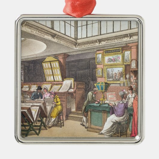 Ackermannの「芸術の貯蔵場所、Litからのインテリア メタルオーナメント (正面)