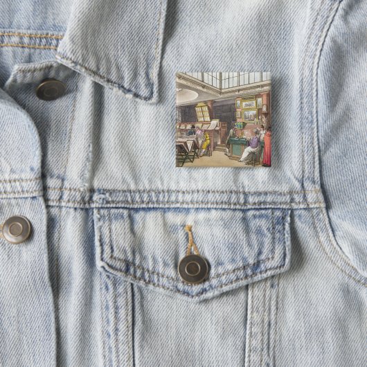 Ackermannの「芸術の貯蔵場所、Litからのインテリア 缶バッジ (インサイチュ)