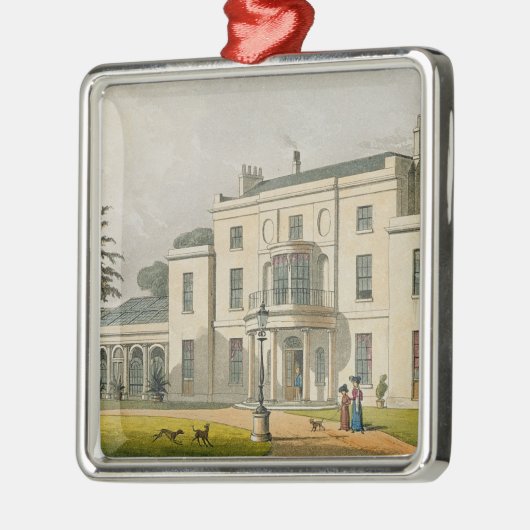 Ackermannの「Aの貯蔵場所からのウィンブルドンの家、 メタルオーナメント (左)