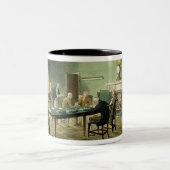 「AckermannのLonの縮図からの商工会議所、 ツートーンマグカップ (中央)