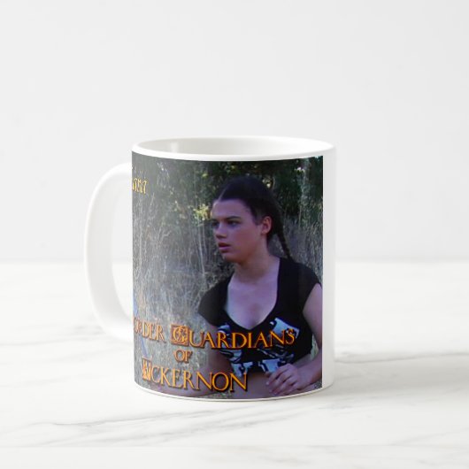 AckernonのキャラクターのマグKaraのボーダー保護者 コーヒーマグカップ (正面左)