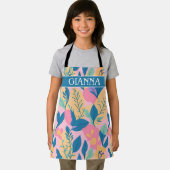 Ackieモニタパステルカラフルパタパーソナライズされたーン エプロン (インサイチュ)