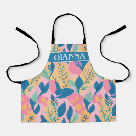 Ackieモニタパステルカラフルパタパーソナライズされたーン エプロン