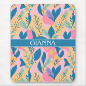 Ackieモニタパステルカラフルパタパーソナライズされたーン マウスパッド (正面)