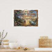 Acknowledge God In All Your Ways Always ポスター (キッチン)