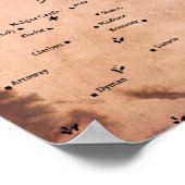 Acktarポスターの地図 ポスター (角)