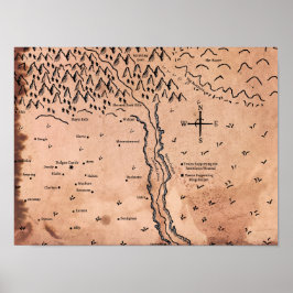 Acktarポスターの地図 ポスター