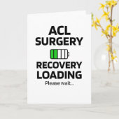 ACL手術の回復 ACLの膝の手術の生存者 カード (黄色い花)