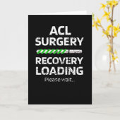 ACL手術の回復 ACLの膝の手術の生存者 カード (黄色い花)