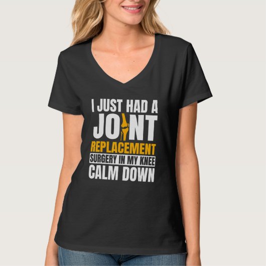 ACL手術 膝置換 再建 整形外科 Tシャツ (正面)