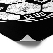 ACL損傷 クラブ 膝手術 サッカー Byll スポーツ デザイン ポスター (角)