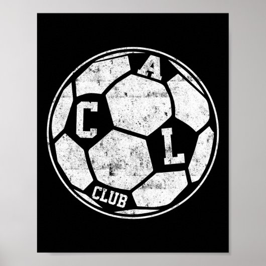 ACL損傷 クラブ 膝手術 サッカー Byll スポーツ デザイン ポスター (正面)