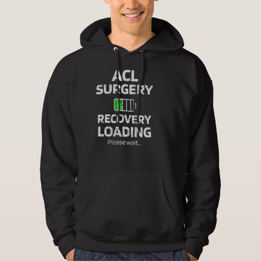 ACL 手術からの回復が進行中 膝の ACL 再建手術の回復 パーカ (正面)