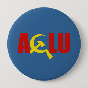 ACLUは共産主義です 缶バッジ