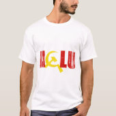 ACLUは共産主義の色あせた.png Tシャツ (正面)