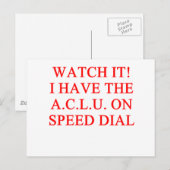ACLUジョーク ポストカード (正面/裏面)