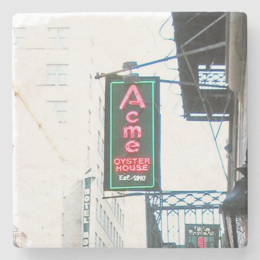 Acme Oyster House Coaster，ニューオーリンズ ストーンコースター (正面)