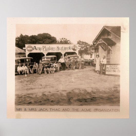 Acme Plumbing & Heating, Kilgore, TX 1931 / 32 ポスター (正面)