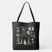 ACMTヴィンテージあなたの毒ブラックトートを選ぶ トートバッグ (裏面)