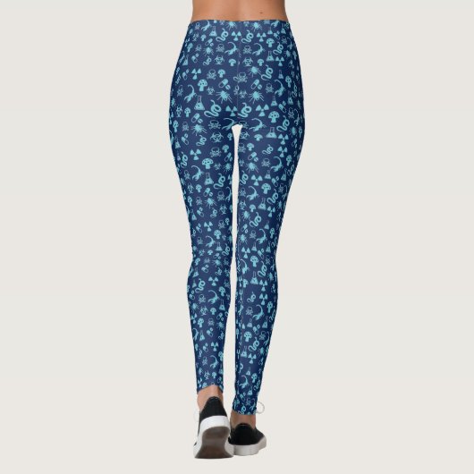 ACMT Poison Pattern Dark Blue Leggings レギンス (裏面)