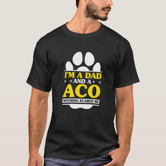 AcoパパAco動物管理官 Tシャツ (正面)